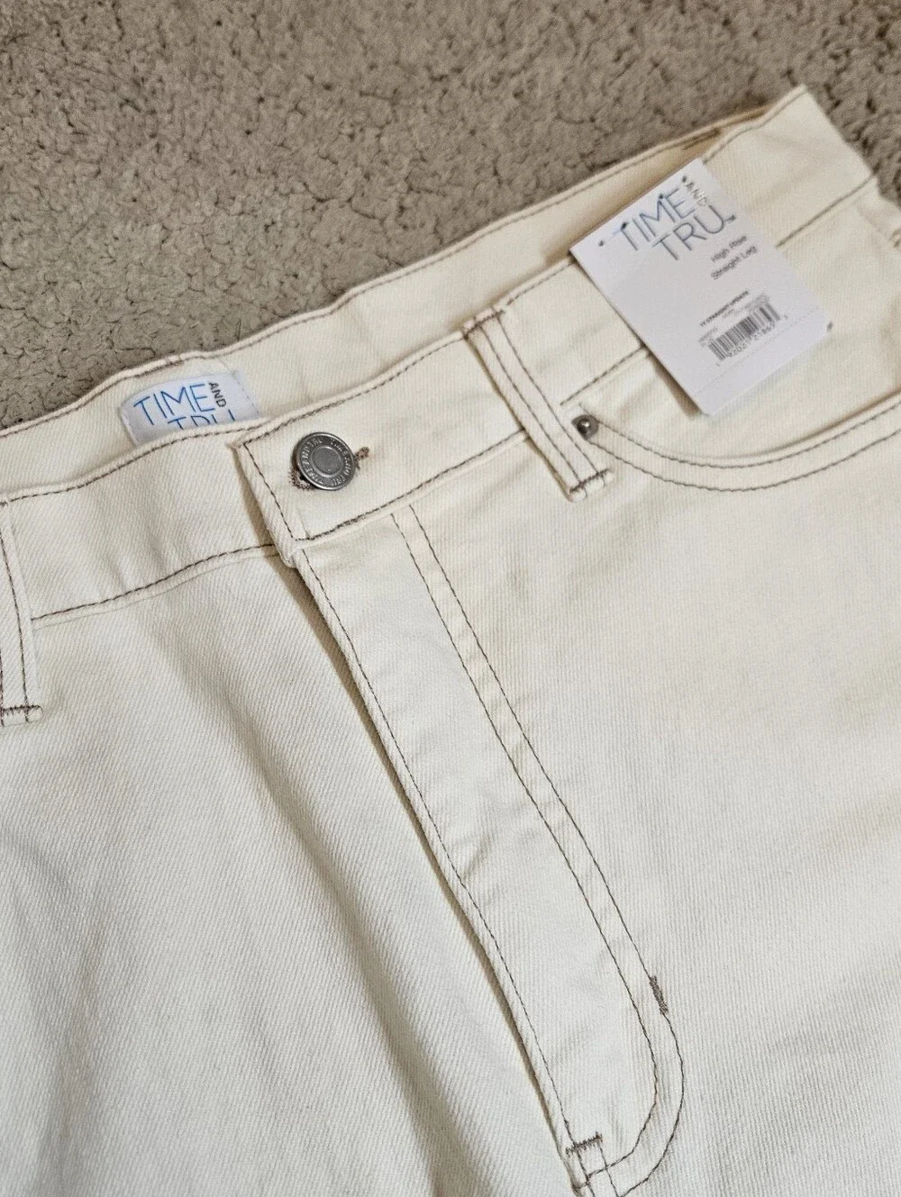 Time and Tru Women's High Rise Straight Leg Jeans 30